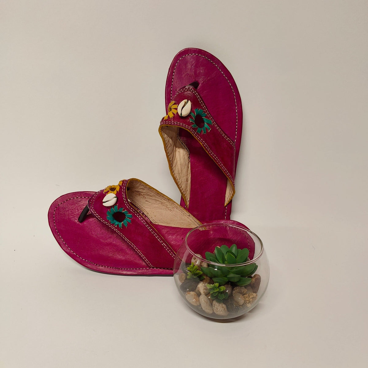 African Leather Sandals - SisiMuj
