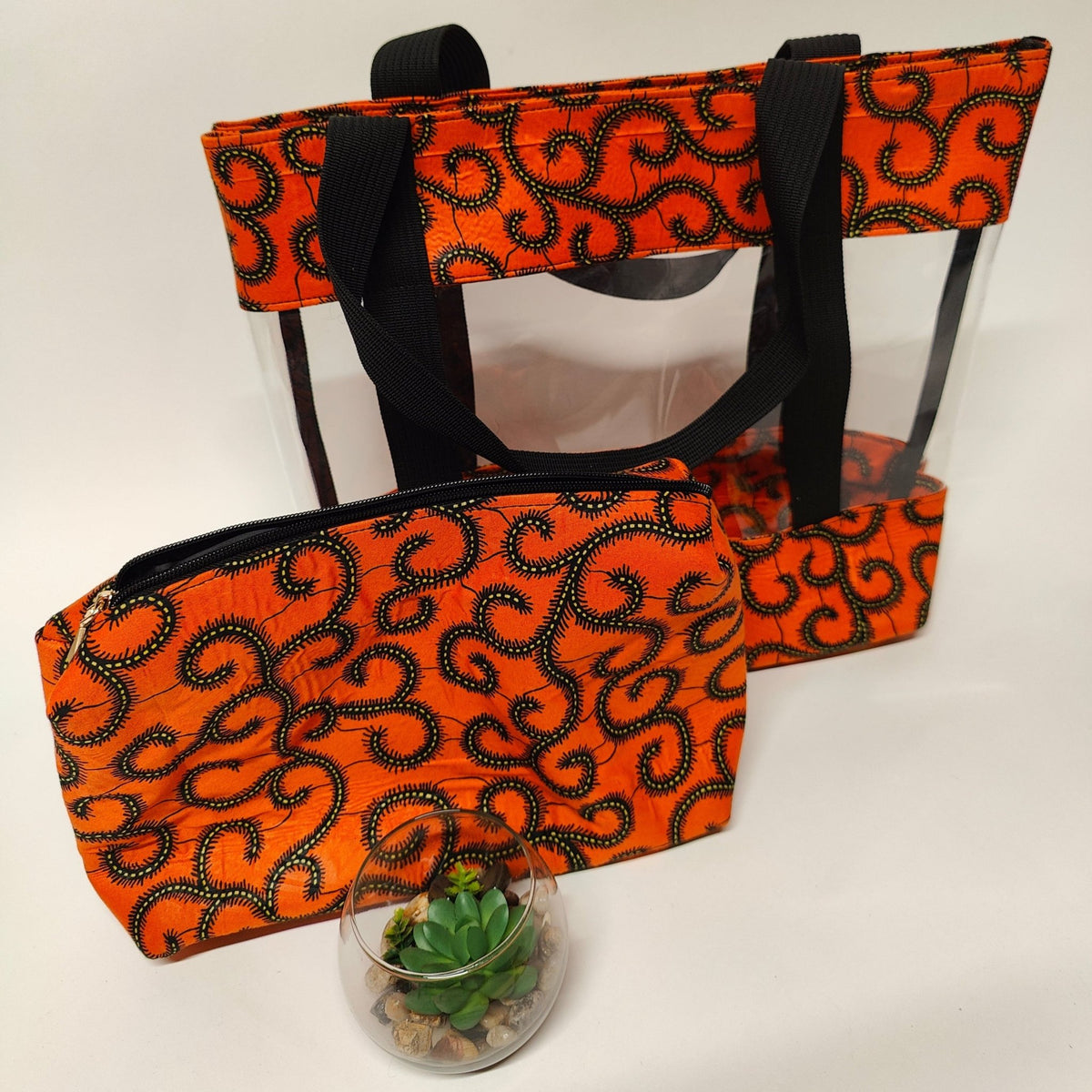 African Print Tote Bag - SisiMuj