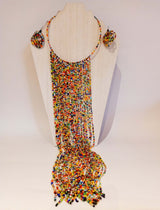 African Beaded Necklace Set - SisiMuj