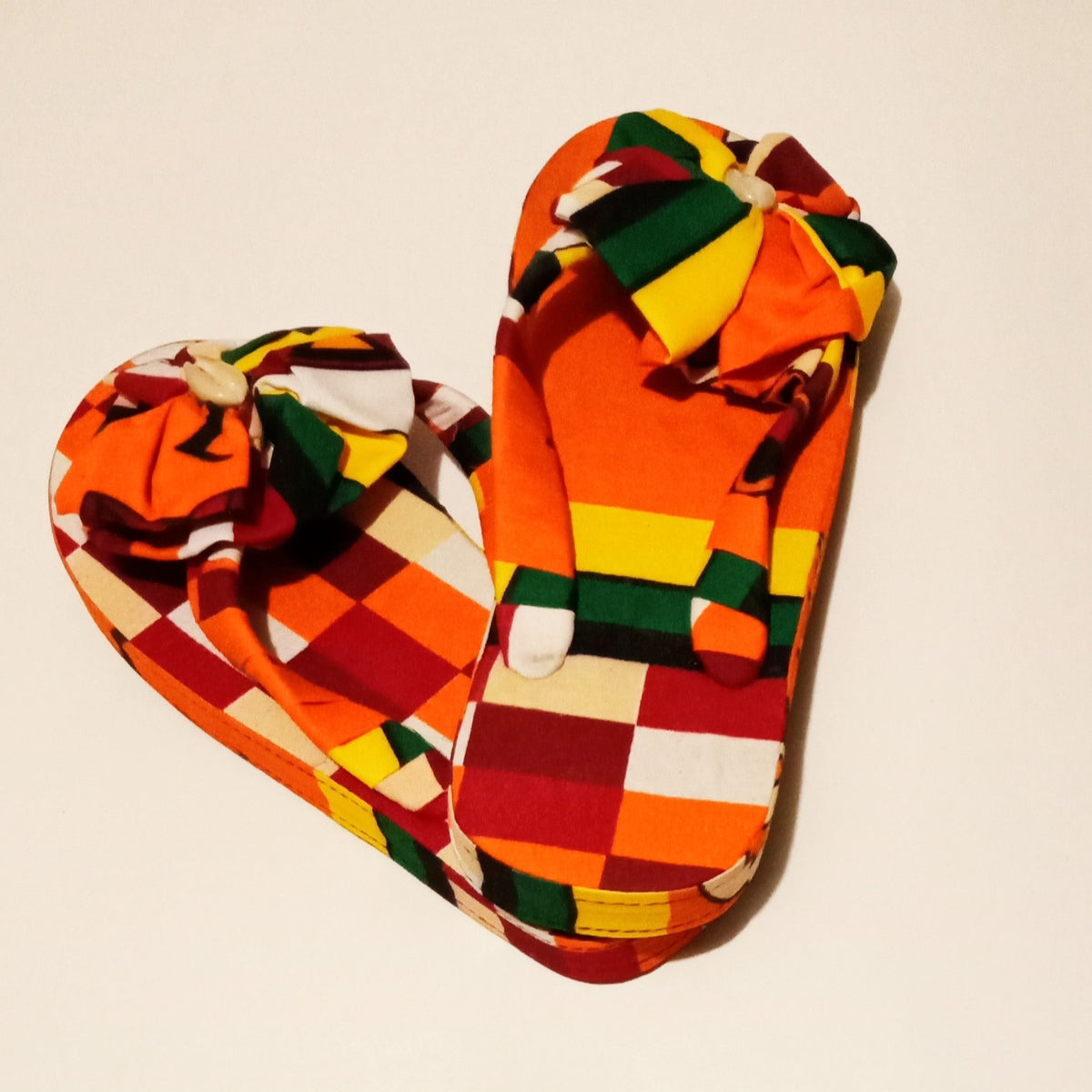 African Print Flip Flops - SisiMuj