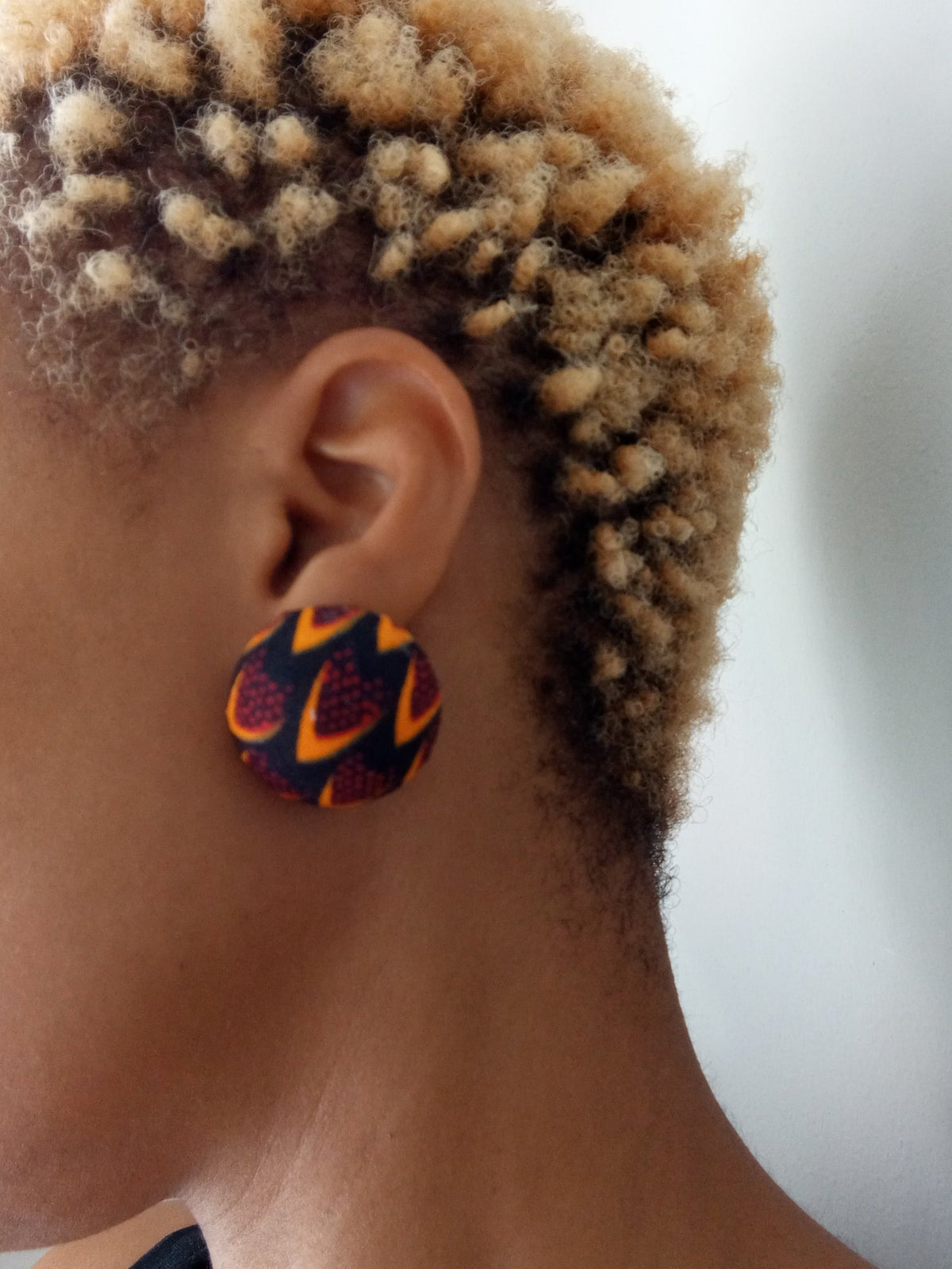 Button Earrings - SisiMuj
