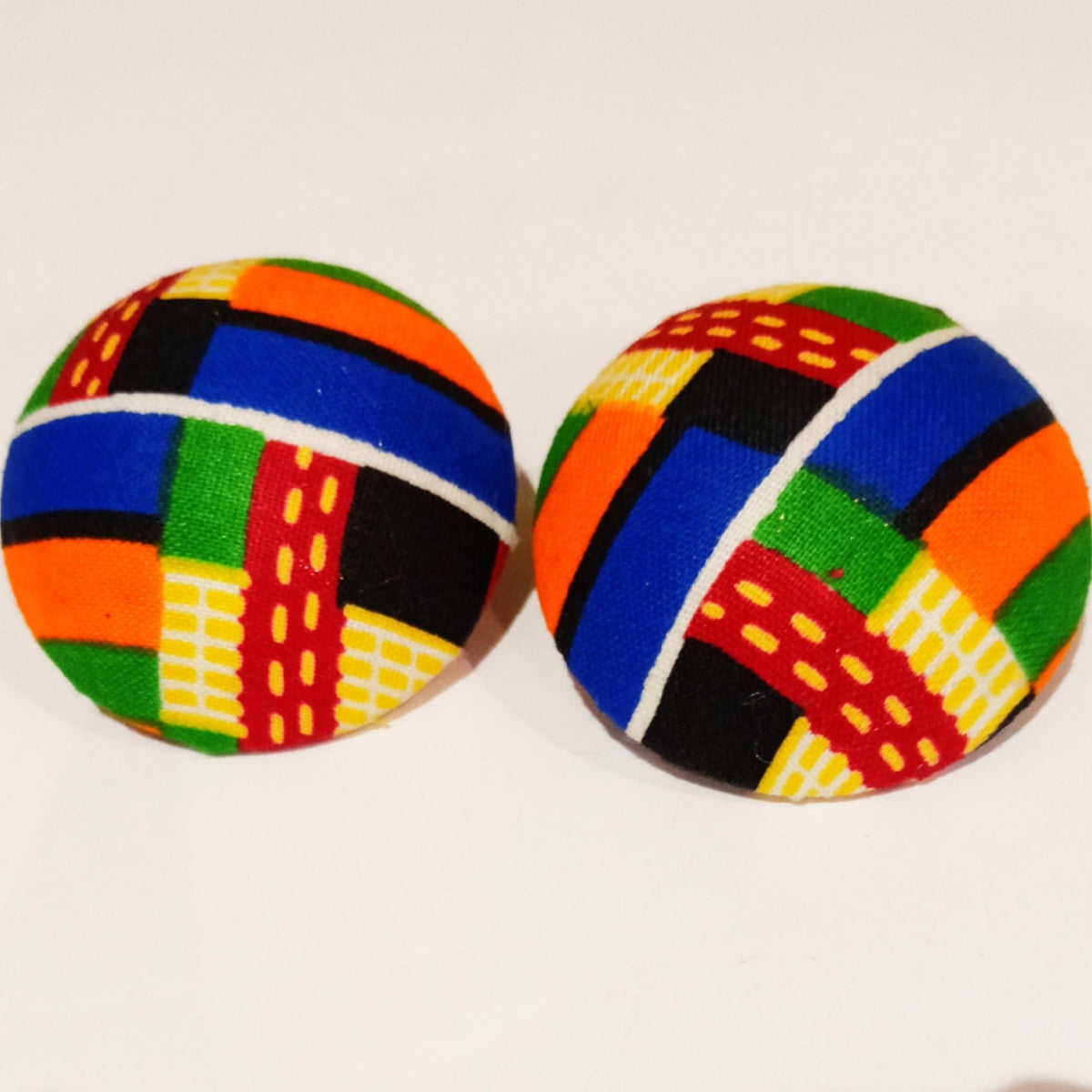 Button Earrings - SisiMuj