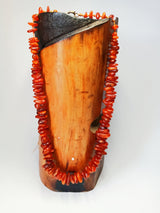 Red Coral Pieces Necklace - SisiMuj