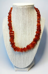 Red Coral Pieces Necklace - SisiMuj