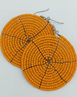 Round African Beaded Earrings - SisiMuj