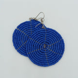 Round African Beaded Earrings - SisiMuj