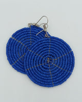 Round African Beaded Earrings - SisiMuj