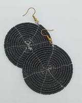 Round African Beaded Earrings - SisiMuj