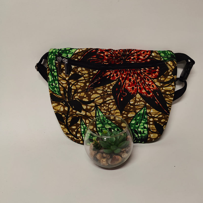 Fanny pack with floral pattern