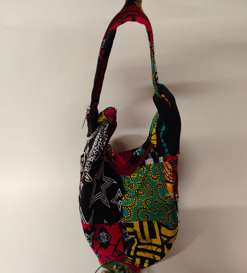 Colorful patterned handbag