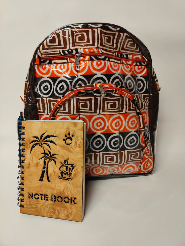 Made from durable, water-resistant plastic, the Kids Ankara Waterproof Backpack is made to stand up to those wet school days. Check out our unique handmade bags.