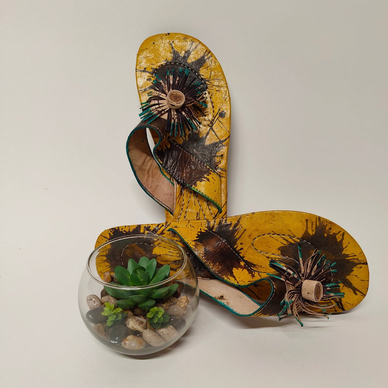 African Leather Sandals - SisiMuj