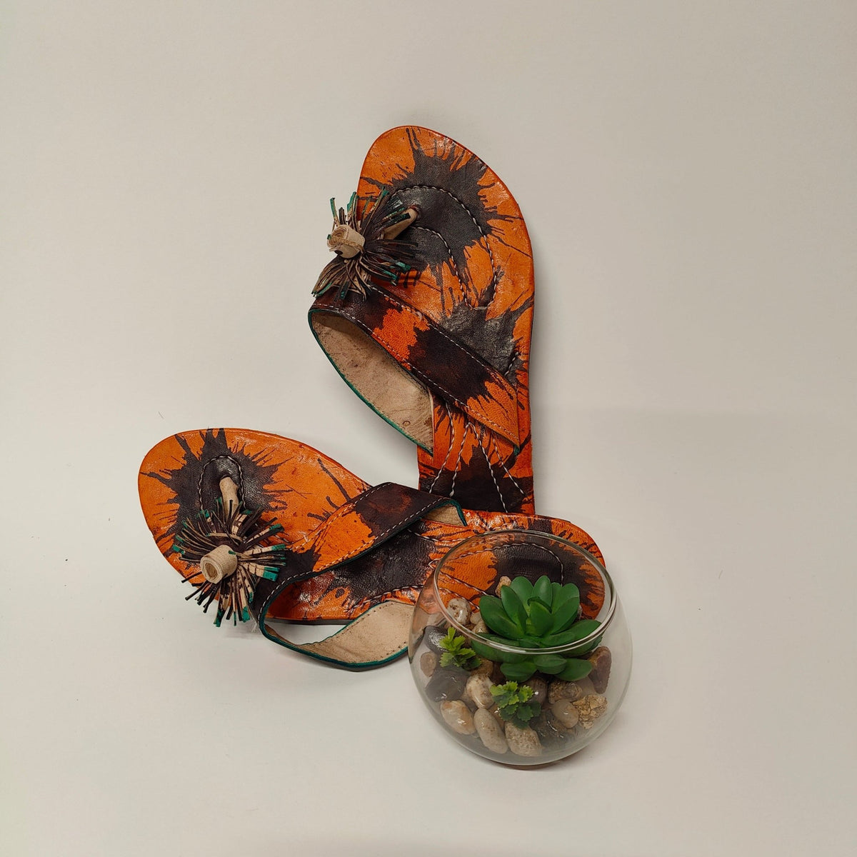 African Leather Sandals - SisiMuj