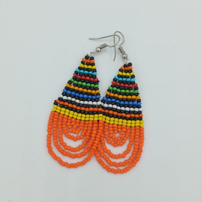 Explore our range of unique handcrafted beaded earrings. Find the perfect pair to suit your style and express yourself, or gift to a loved one. Beaded necklace. Ankara necklace. Semi-precious necklace. Gemstone necklace. Bracelets. Earrings.