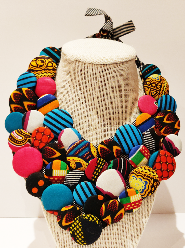 Explore our range of unique handcrafted necklaces. Find the perfect necklace to suit your style and express yourself, or gift to a loved one. Beaded necklace. Ankara necklace. Semi-precious necklace. Gemstone necklace.