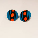 Check out our handmade bracelets and earrings selection. Ankara. Wax. Button earring.