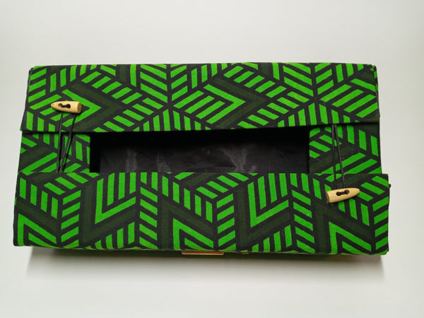 African Print Facial Tissue Box