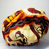 African Print Satin Bonnet