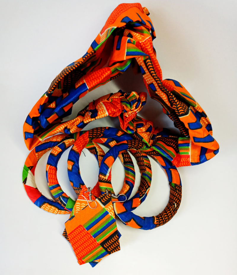 Check out our handmade bracelets and earrings selection. Ankara. Wax. Button earring.