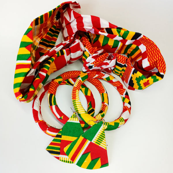 Myhiju 4 Pieces African Headbands Boho Headbands Print Head band