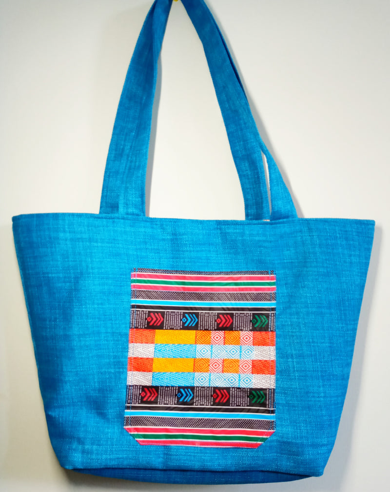African Print Vivi Reversible Mini Tote Bag