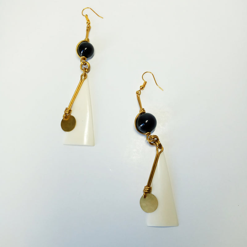 Check out our unique African earring selection. Brass Earrings Dangle, African Earrings.