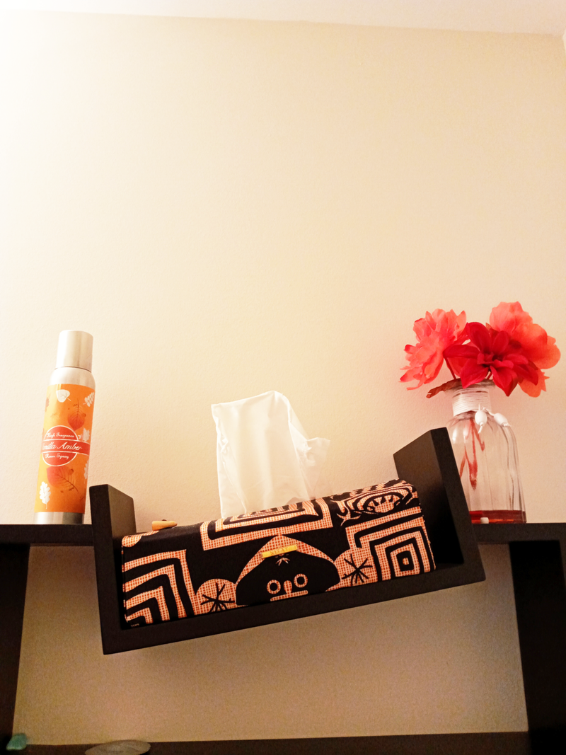 African Print Facial Tissue Box