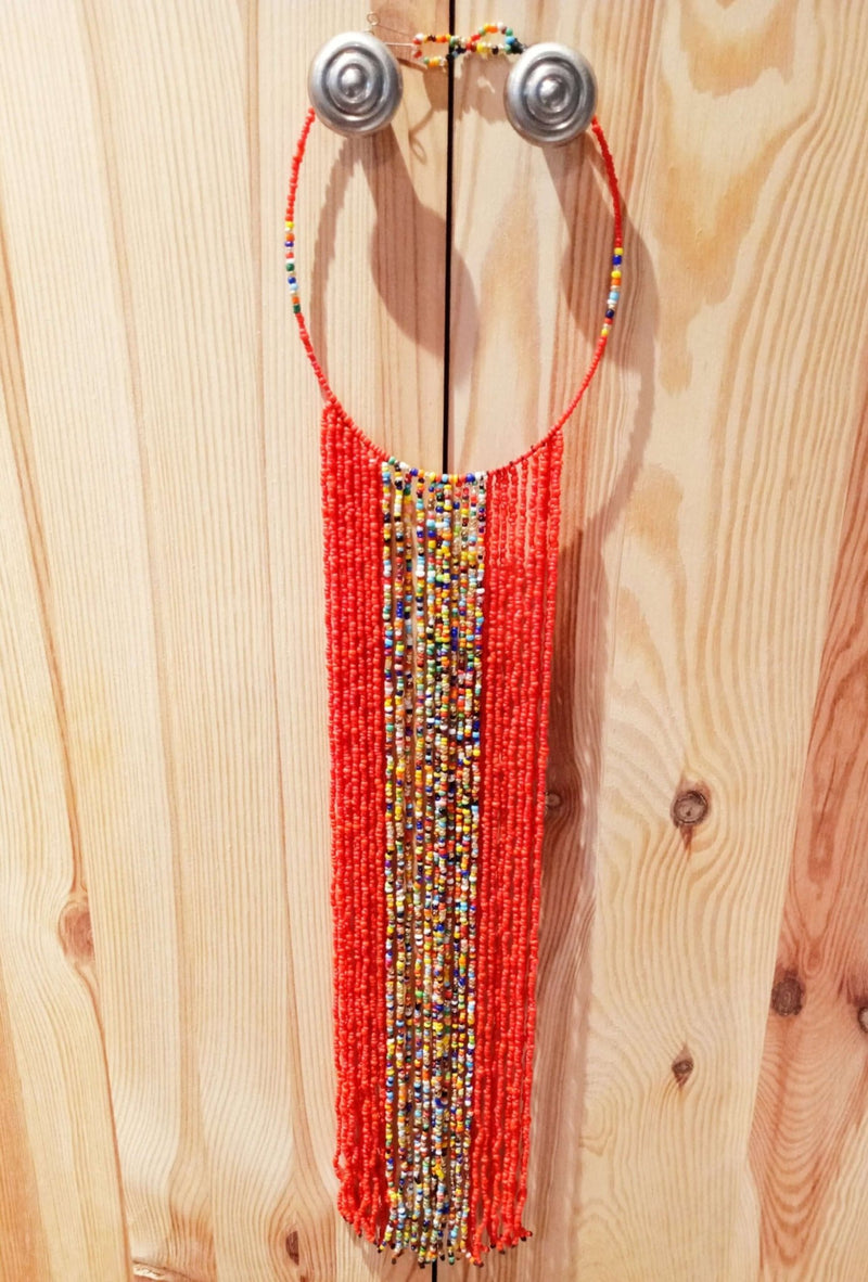 African Beaded Necklace Set - SisiMuj