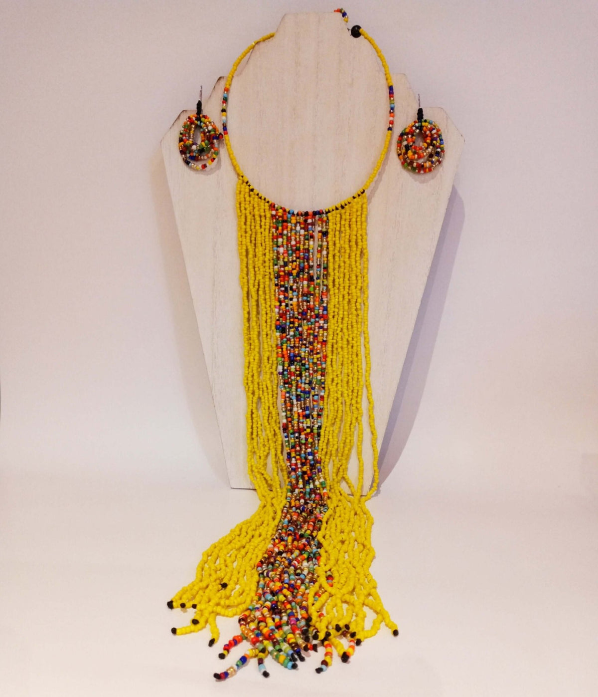 African Beaded Necklace Set - SisiMuj