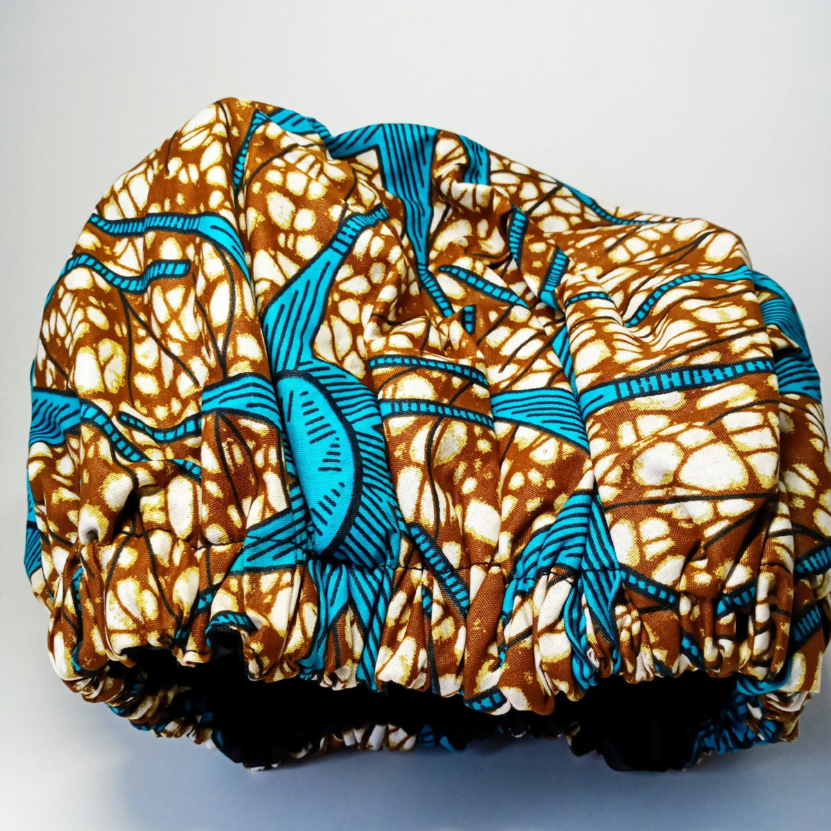 African Print Satin Bonnet - SisiMuj