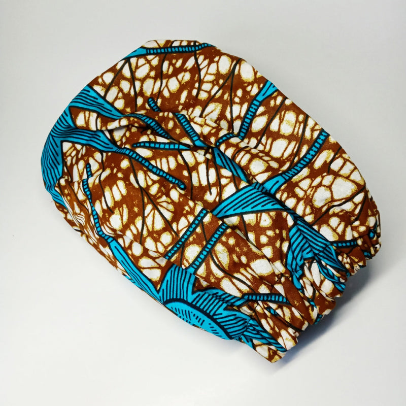 African Print Satin Bonnet - SisiMuj