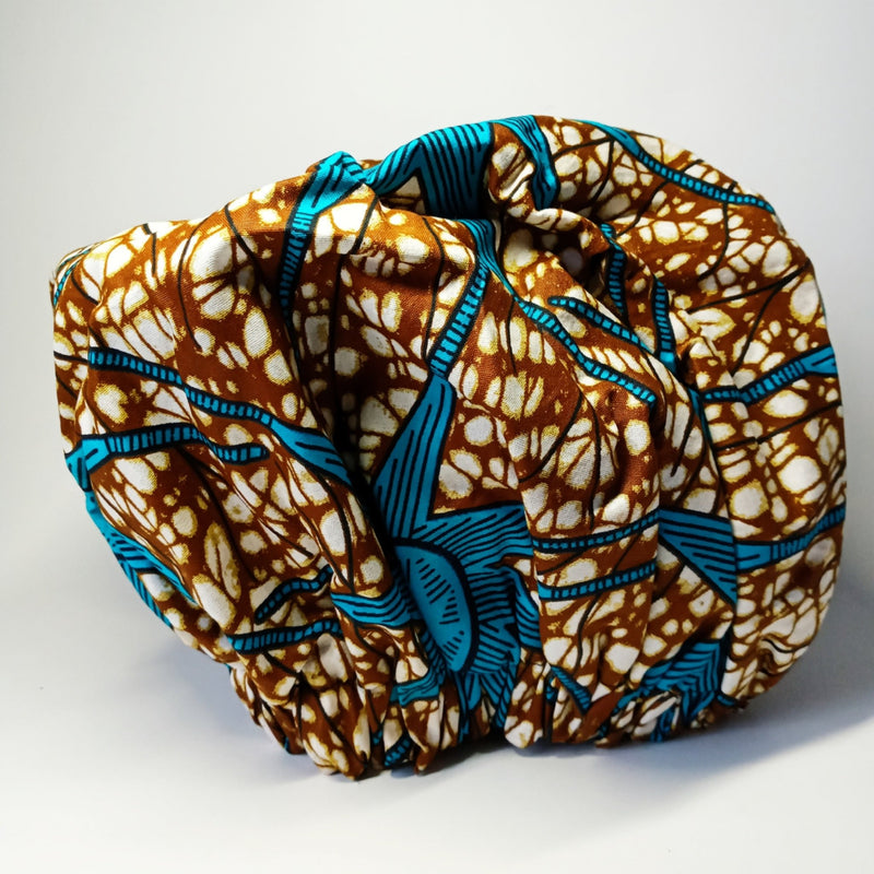 African Print Satin Bonnet - SisiMuj