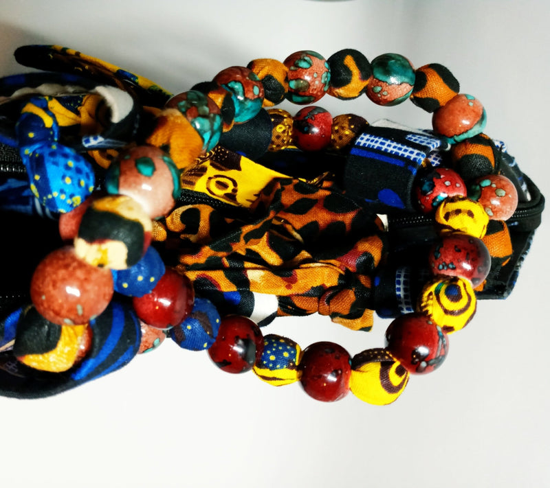 Blue Beads Handbag - SisiMuj