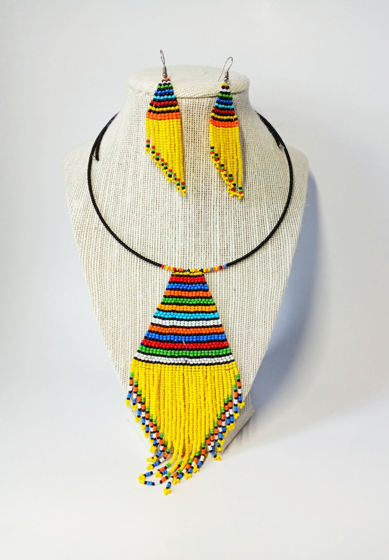 Colorful Beaded Necklace Set - SisiMuj
