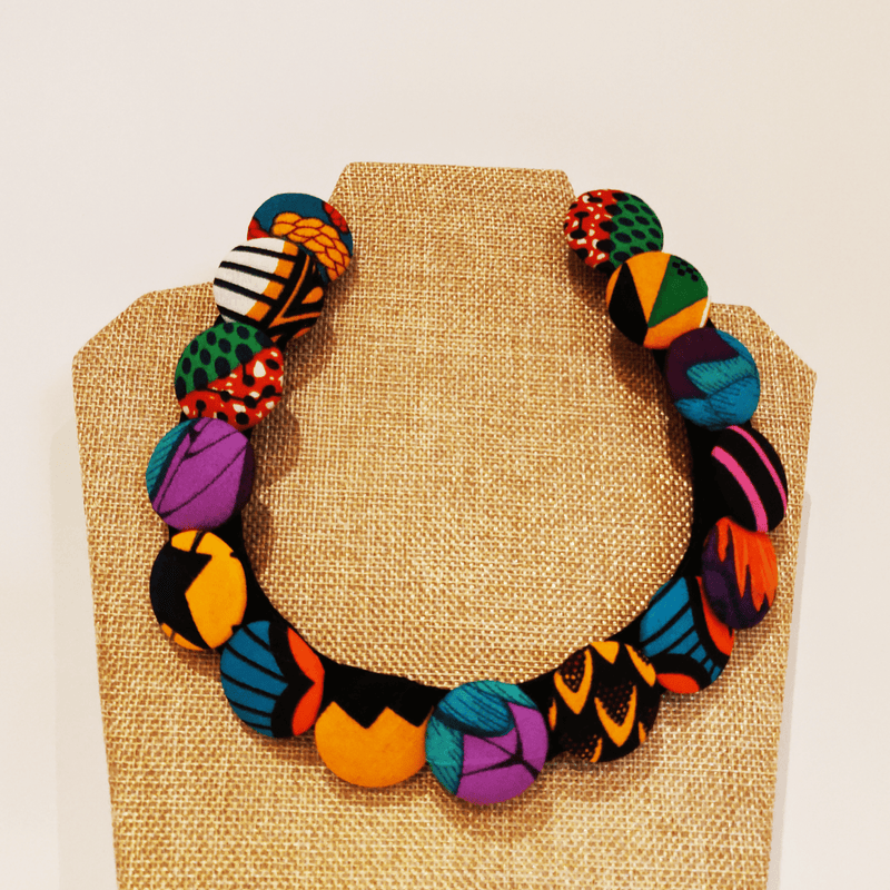 Colourful Button Necklace - SisiMuj