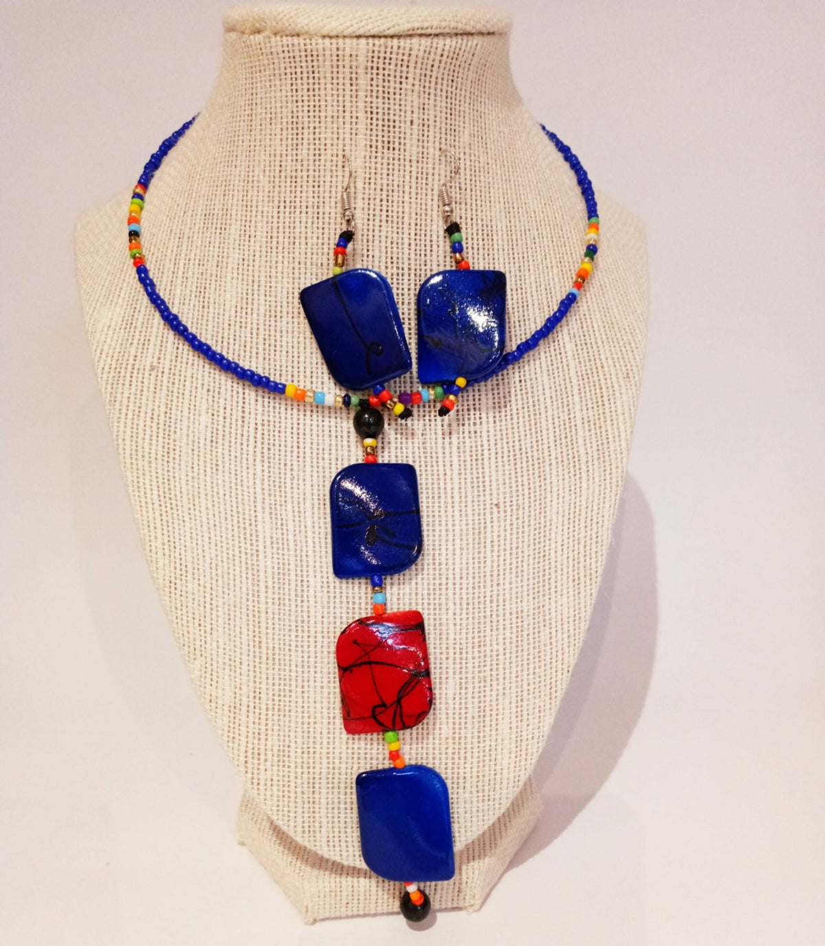 Contemporary Beaded Earrings Set - SisiMuj