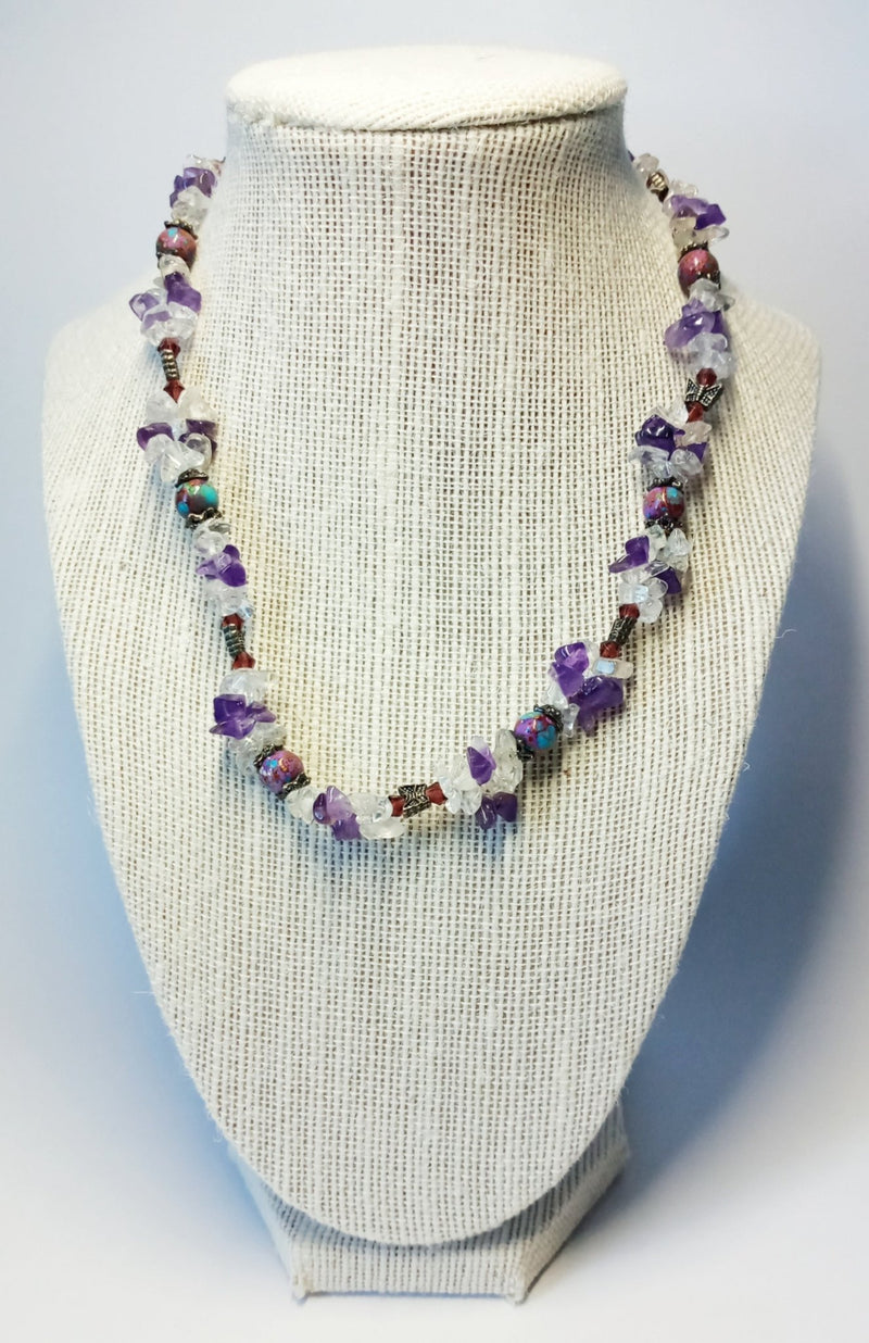 Gemstone Statement Necklace - SisiMuj