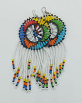 Long African Beaded Earrings - SisiMuj